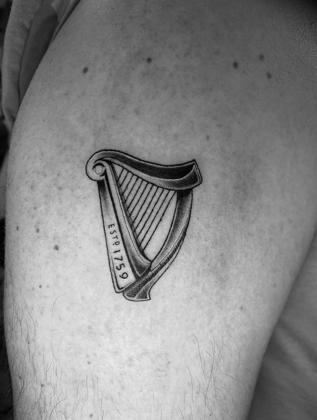 Thanks to everyone who dropped by today!!! Sláinte! #guinnesstattoo #harptattoo #pawprint #dublinireland #paddysday
