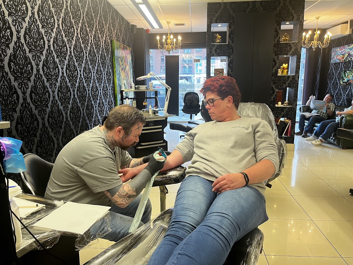Tattoo work at Colour Works Tattoo Studio in Dublin