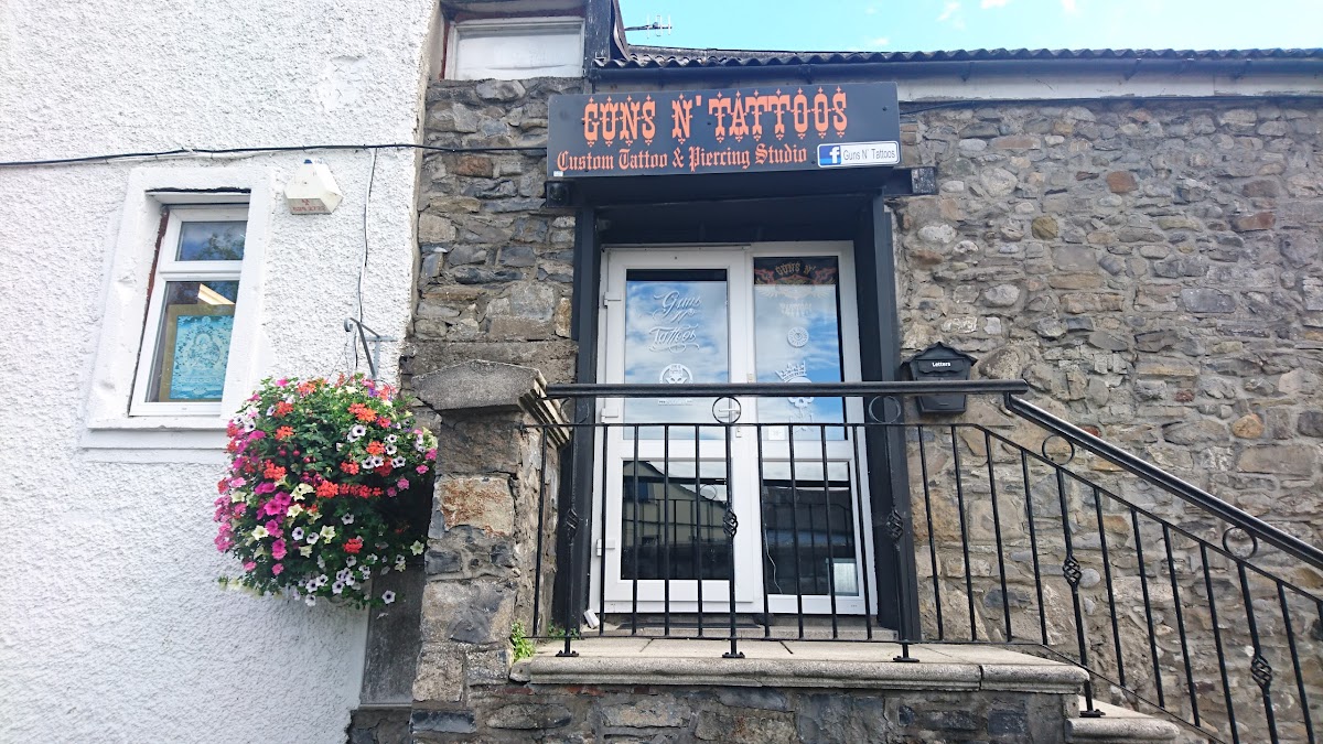 Tattoo work at Guns N' Tattoos in Dublin