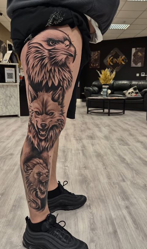 Tattoo work at K-Ink Tattoo & Piercing Studio in Kildare