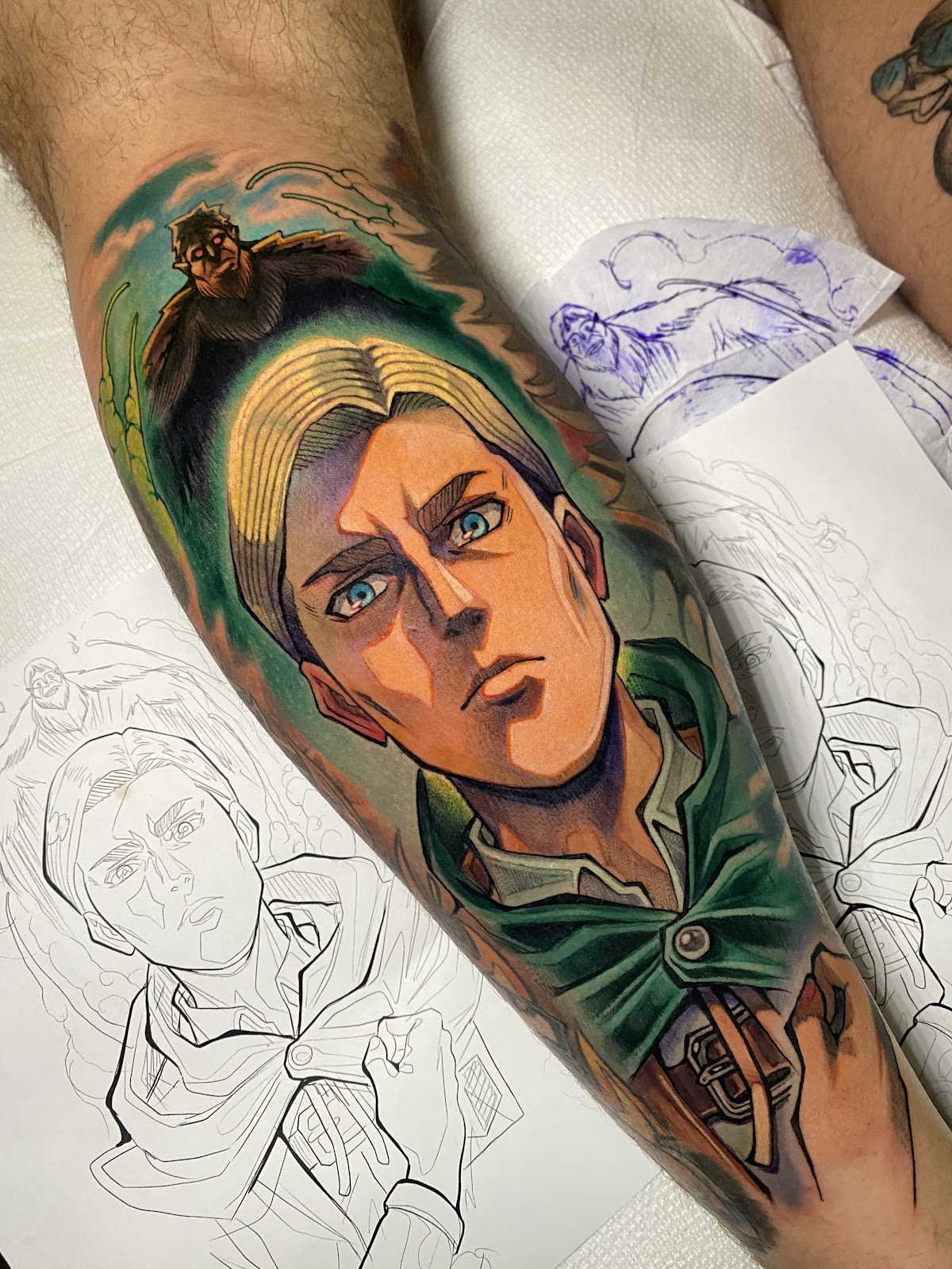 Tattoo work at Legendary tattoo studio in Dublin