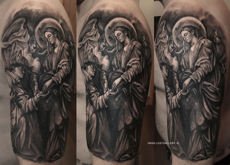 Tattoo work at Lost Gallery Tattoo in Dublin