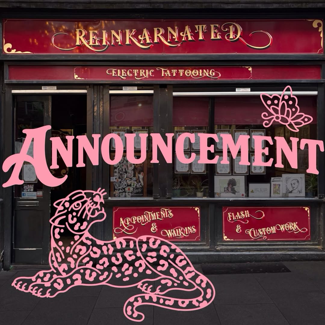 I’m so happy to say that you can now find me with the lovely team in @reinkarnateddublin 
The studio is located on Parliament Street in Temple Bar ☘️
I’m forever grateful for my clients that keep me tattooing, and always cheer me on in my next step - I can’t wait to welcome you to my new space! 🩷