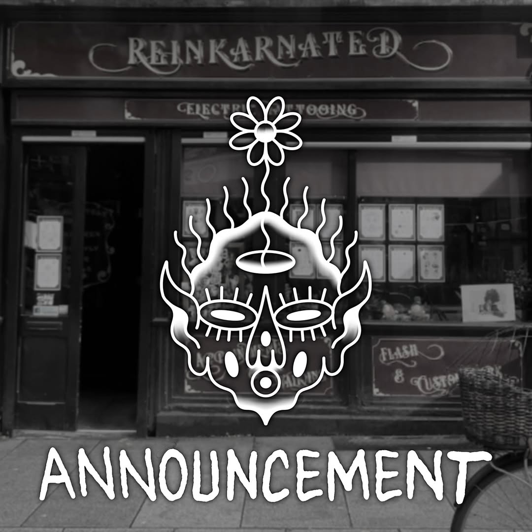 I’m delighted to announce that as of next week I’ll be joining the lovely folks at @reinkarnateddublin, located on Parliament Street in Temple Bar. I’m really excited to work with the talented team there and for the next chapter of my career. Come and get tattooed!