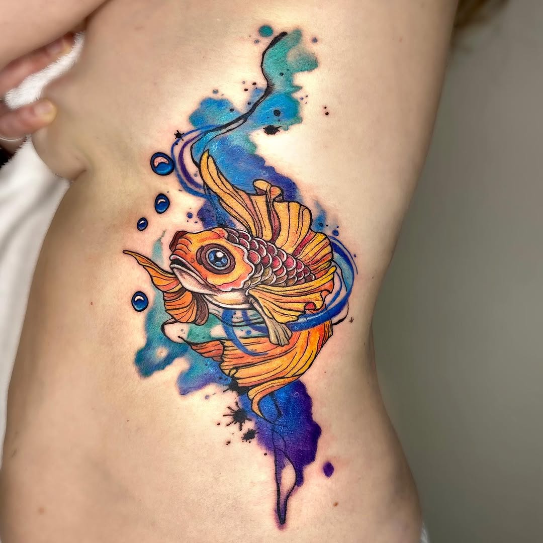 🌸Thank you again Gita for your trust with your first tattoo and sitting like a rock for over 6 hours!!!💪💪👏🏻👏🏻
.
.
.
#fishtattoo #cutetattoo #colourtattoo #tattooart #goldfishtattoo #tattoo #ink #waterfordtattoo #watercolourtattoo #inkedgirls #meaningfultattoos #flowertattoo #colourtattoo #art