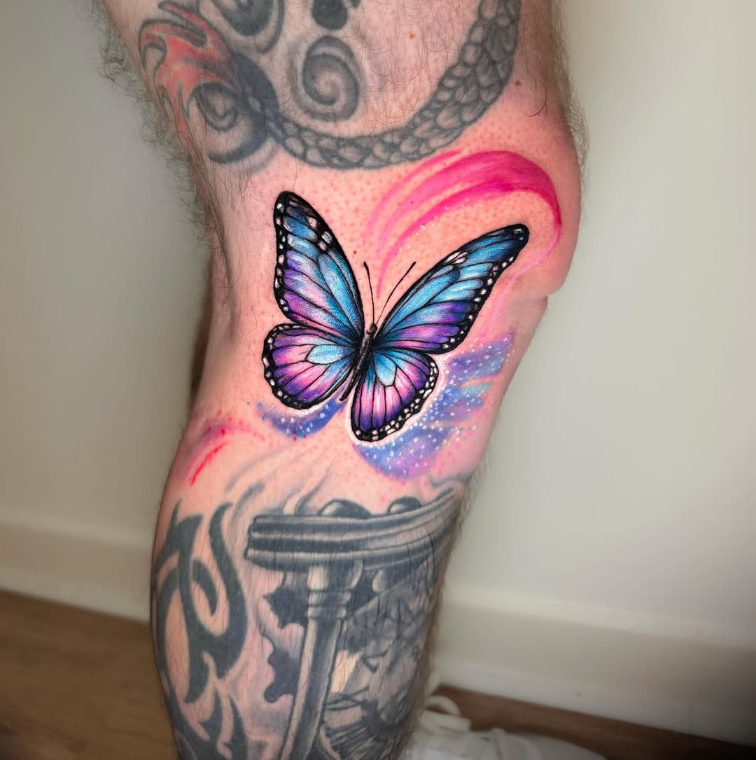 Butterfly gap filler for Patrick !🦋 .
. #tattoo #gapfiller #butterflytattoo