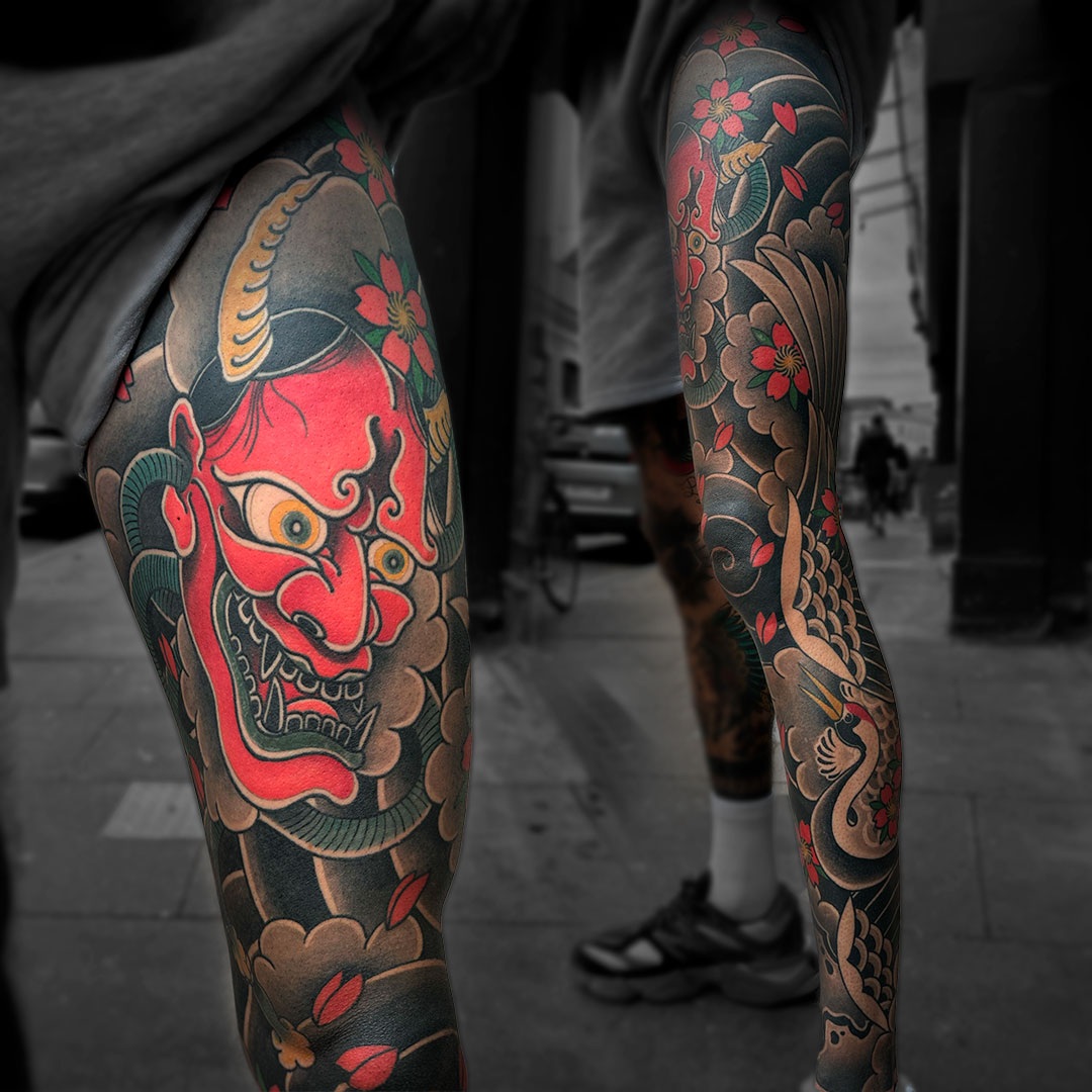 Smiley Dogg tattoo work