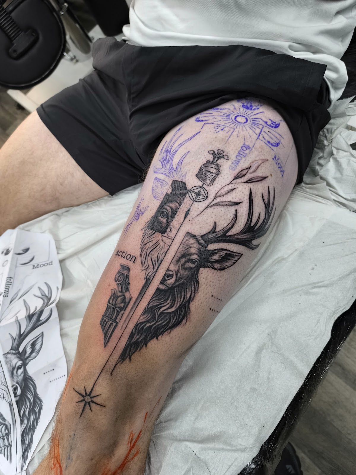 Smiley Dogg tattoo work 5