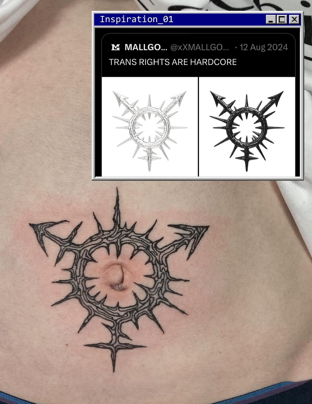 TRANS RIGHTS ARE HARDCORE and so is Mads for enduring a stomach tattoo 💀🖤

#stomachtattoo #transrights #transtattoo #transtattooartist #neotribal