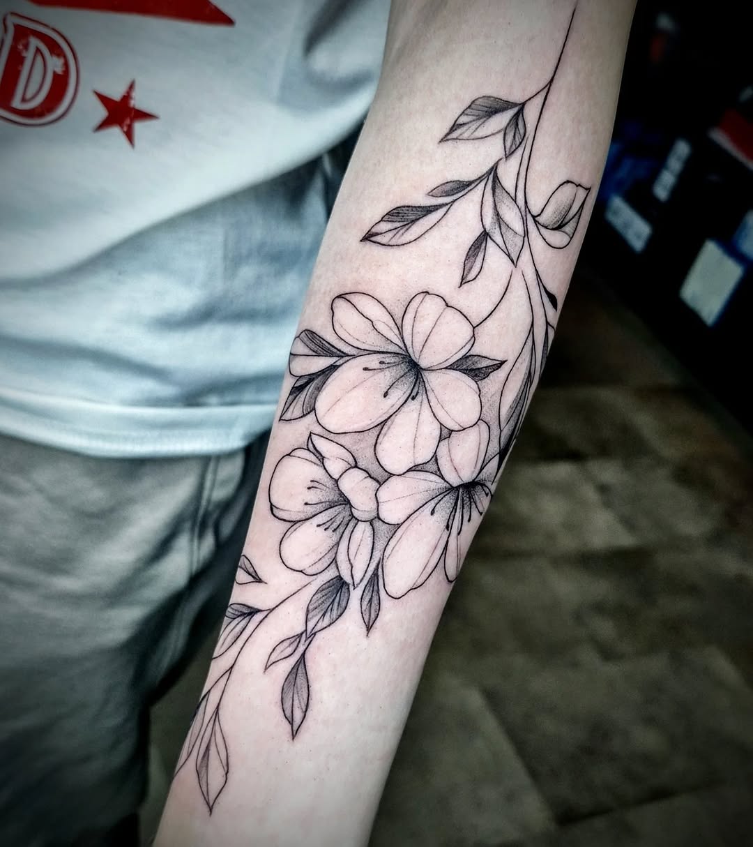 The cherries that blossom.. 

#substattoo #wicklowtattoo #tattoo #ink #blackandgreytattoo #cherylblossom #ink